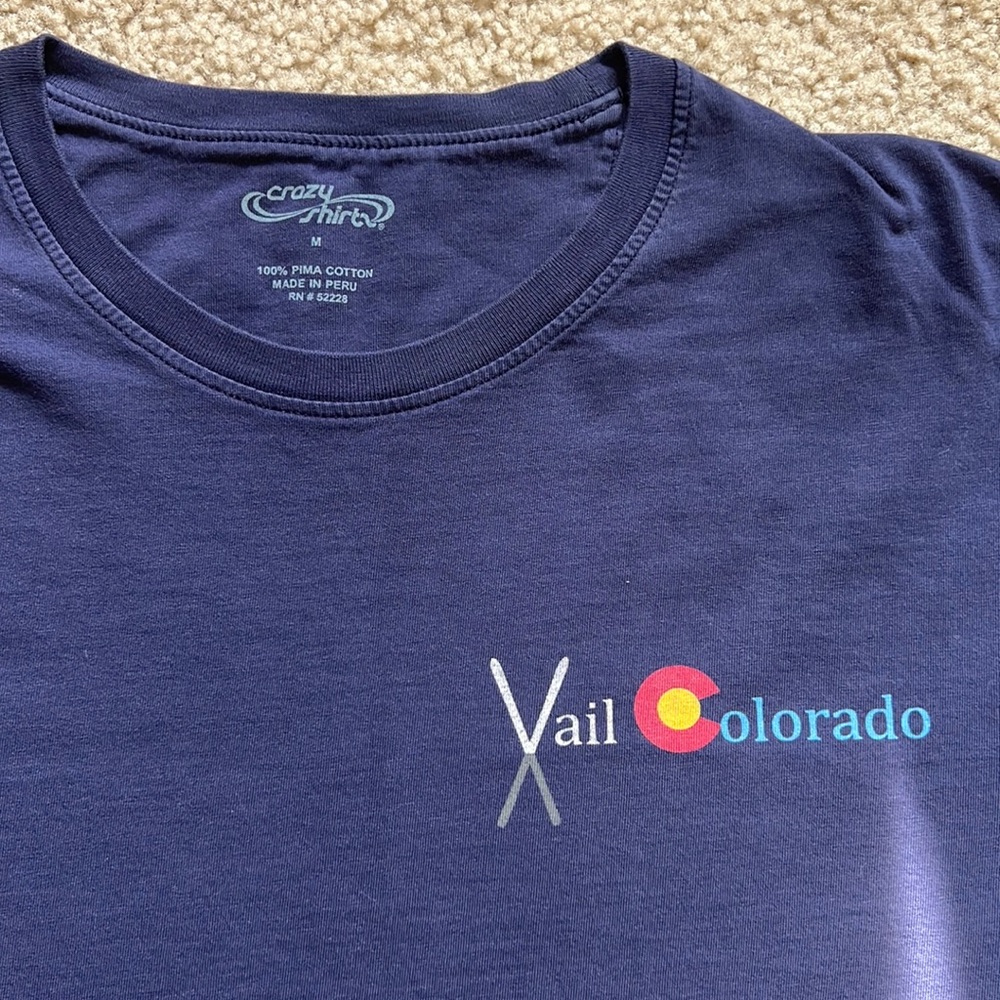 Mens Navy Blue Long-sleeve T shirt